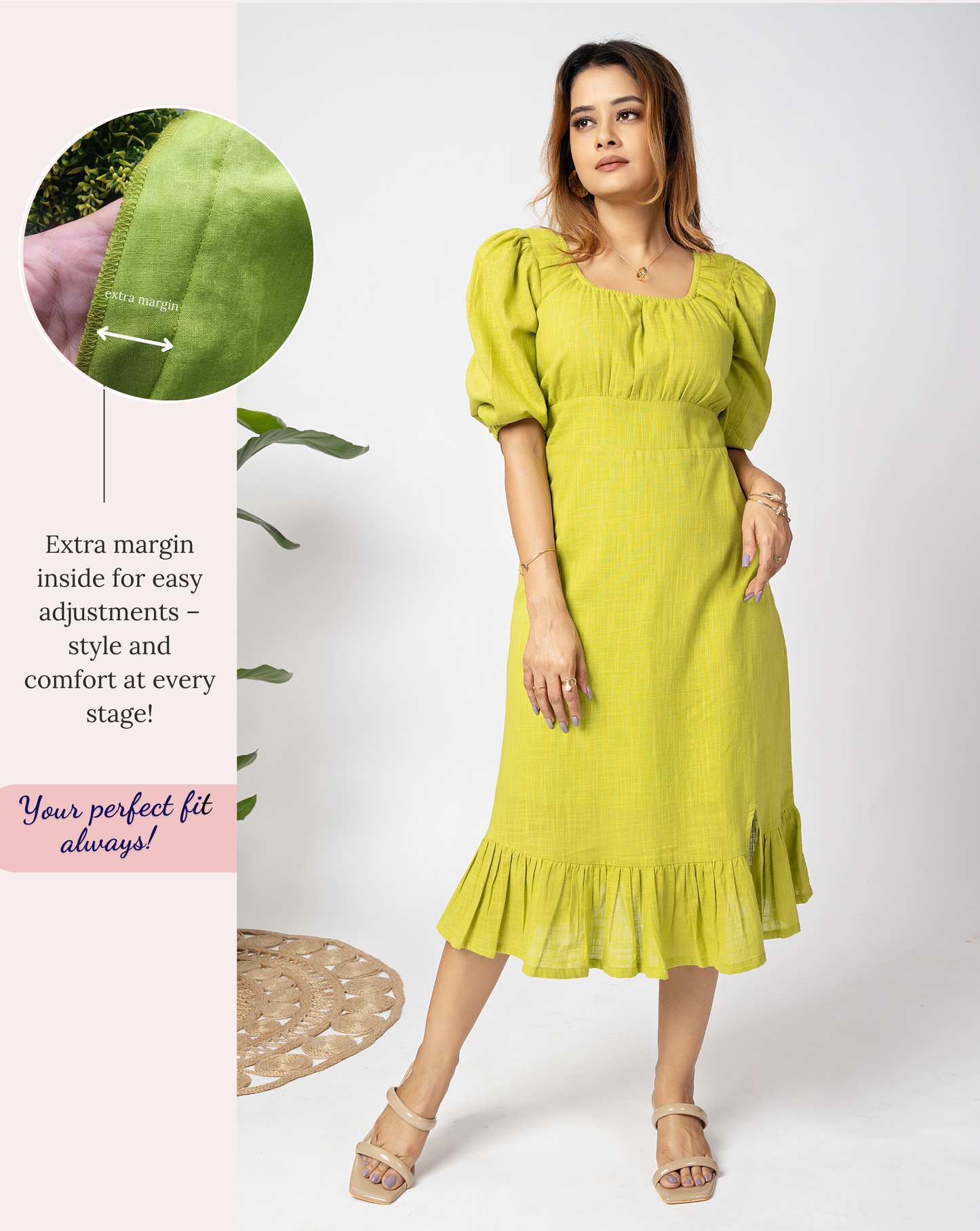 Green Meadow Midi Dress