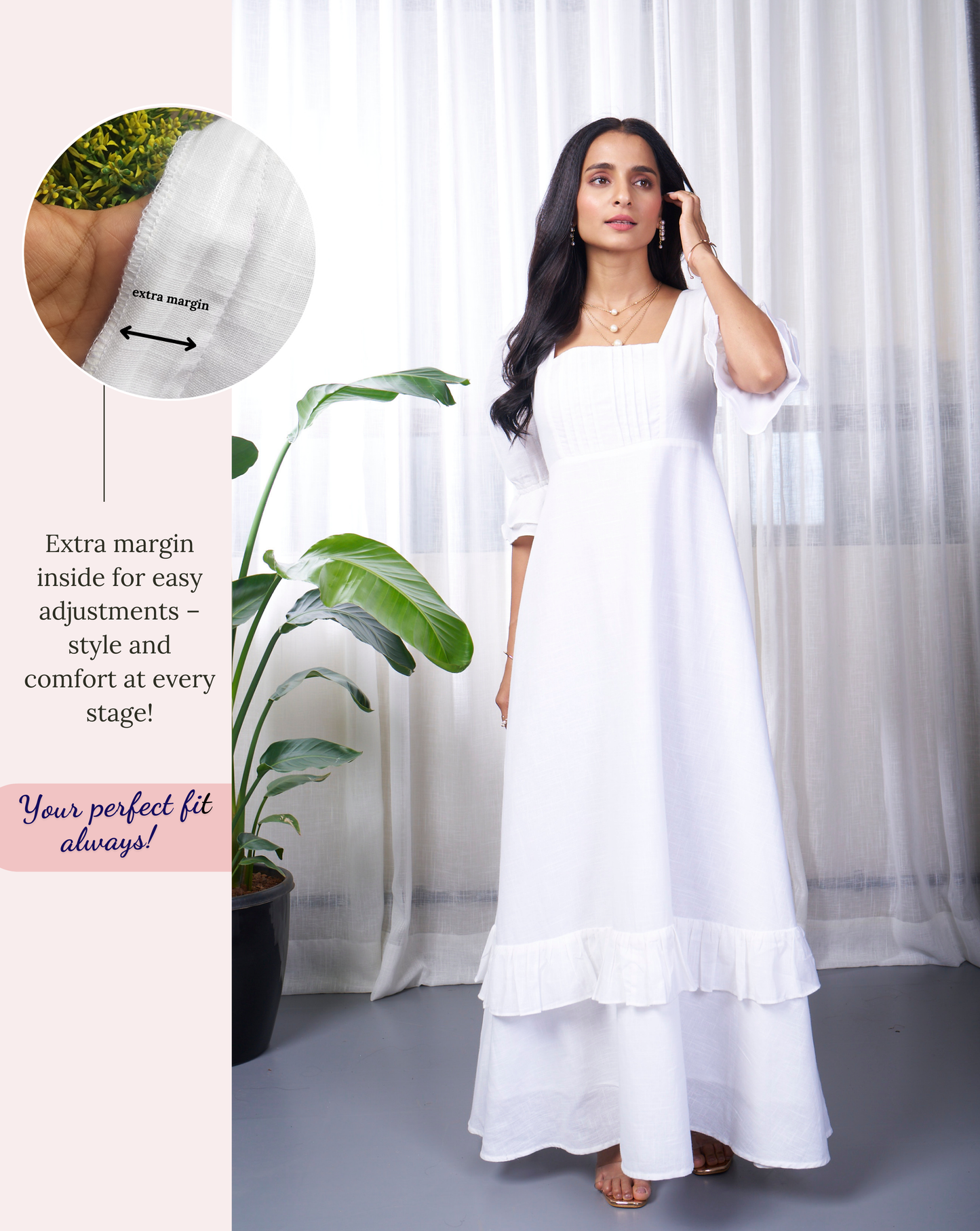Pure Bliss White Long Dress