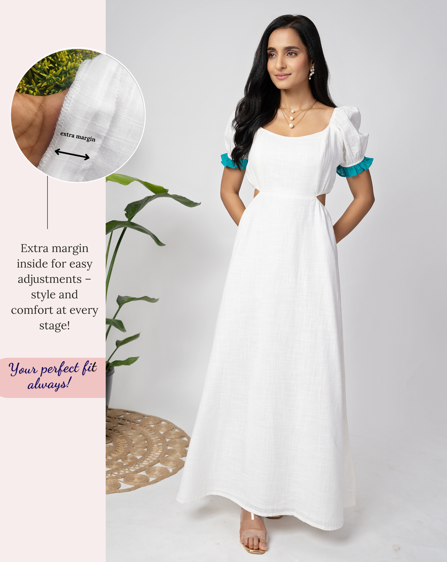 Crystal White Long Dress