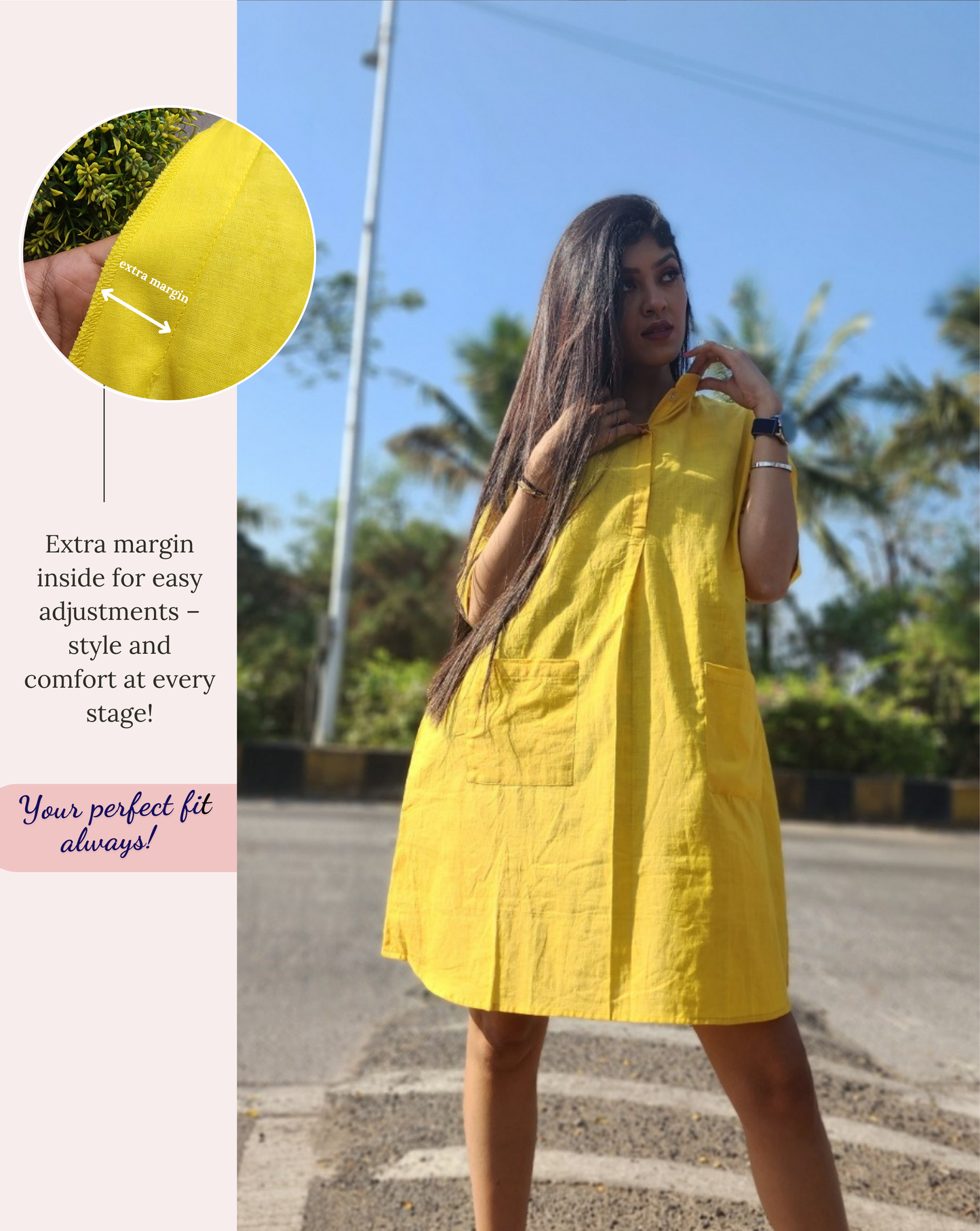 Golden Yellow Short Dress