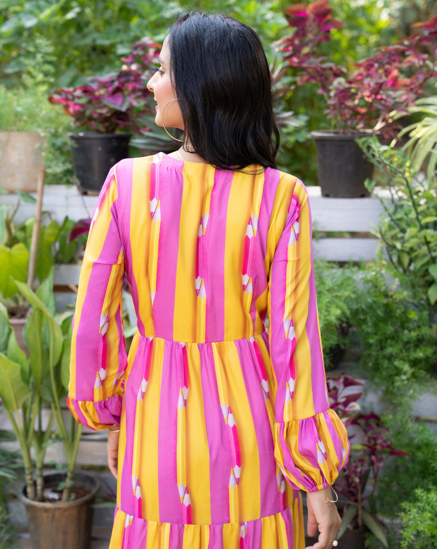 Pencil Crayon Long Dress