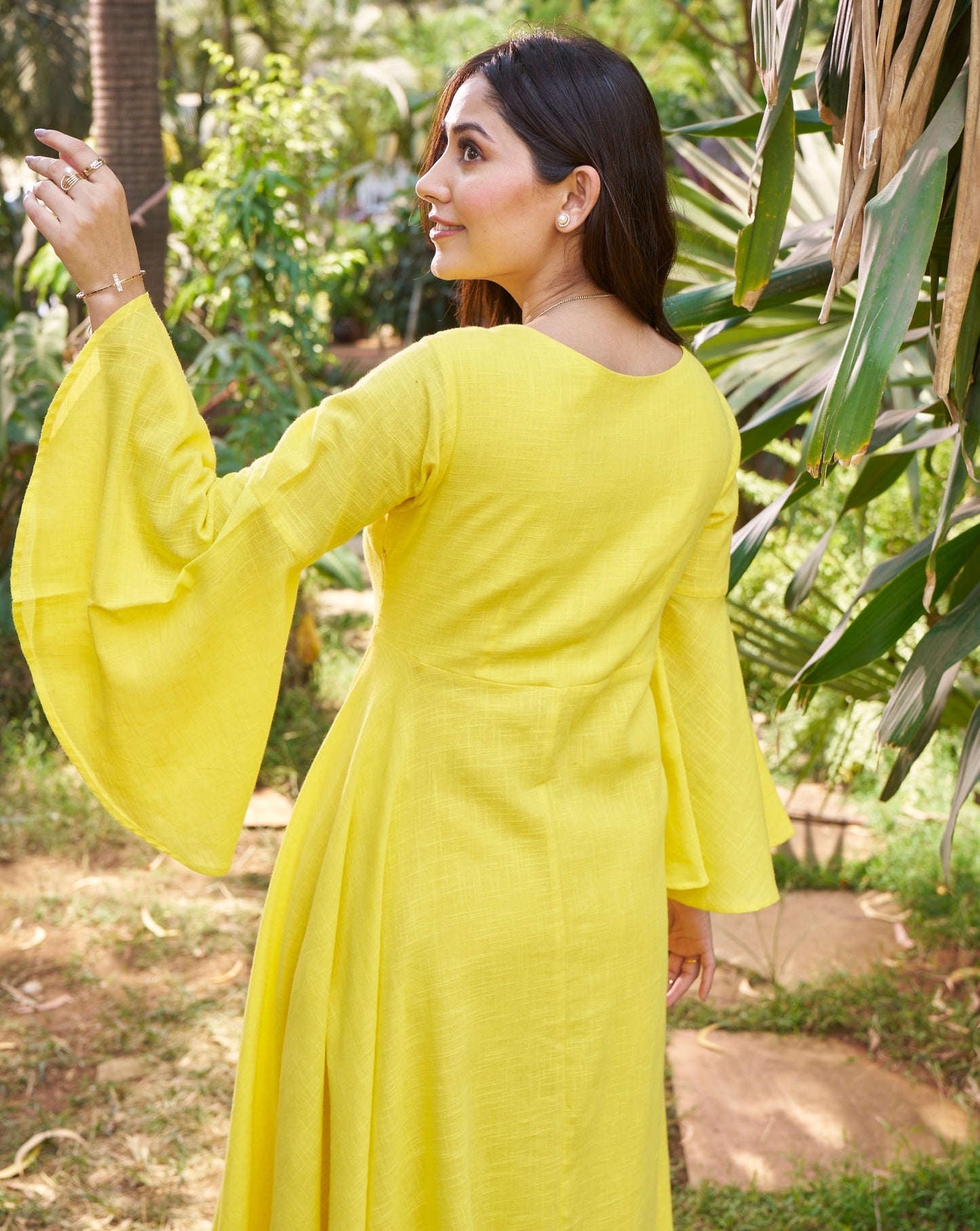 Blue Lemonade Cotton Long Dress
