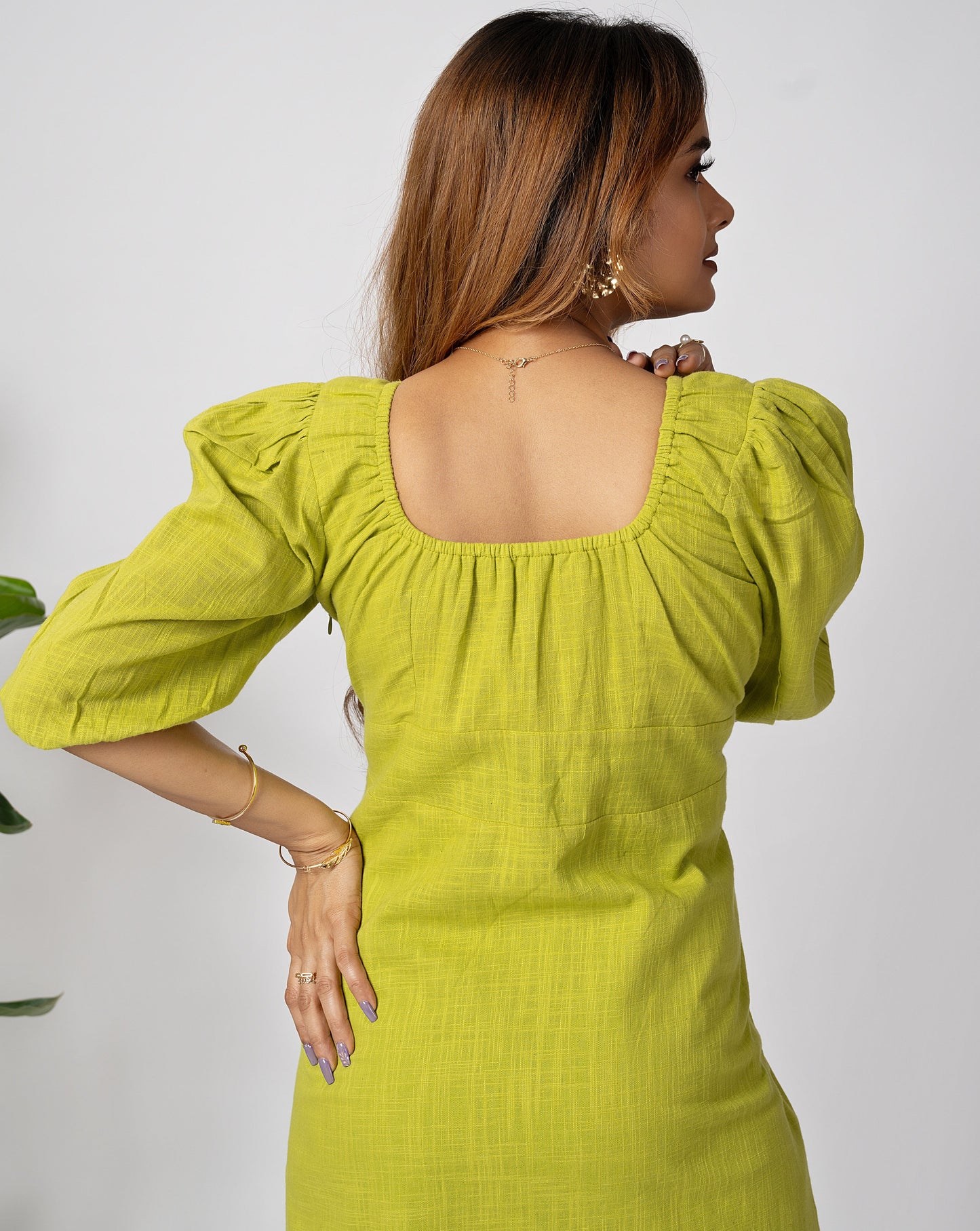 Green Meadow Midi Dress