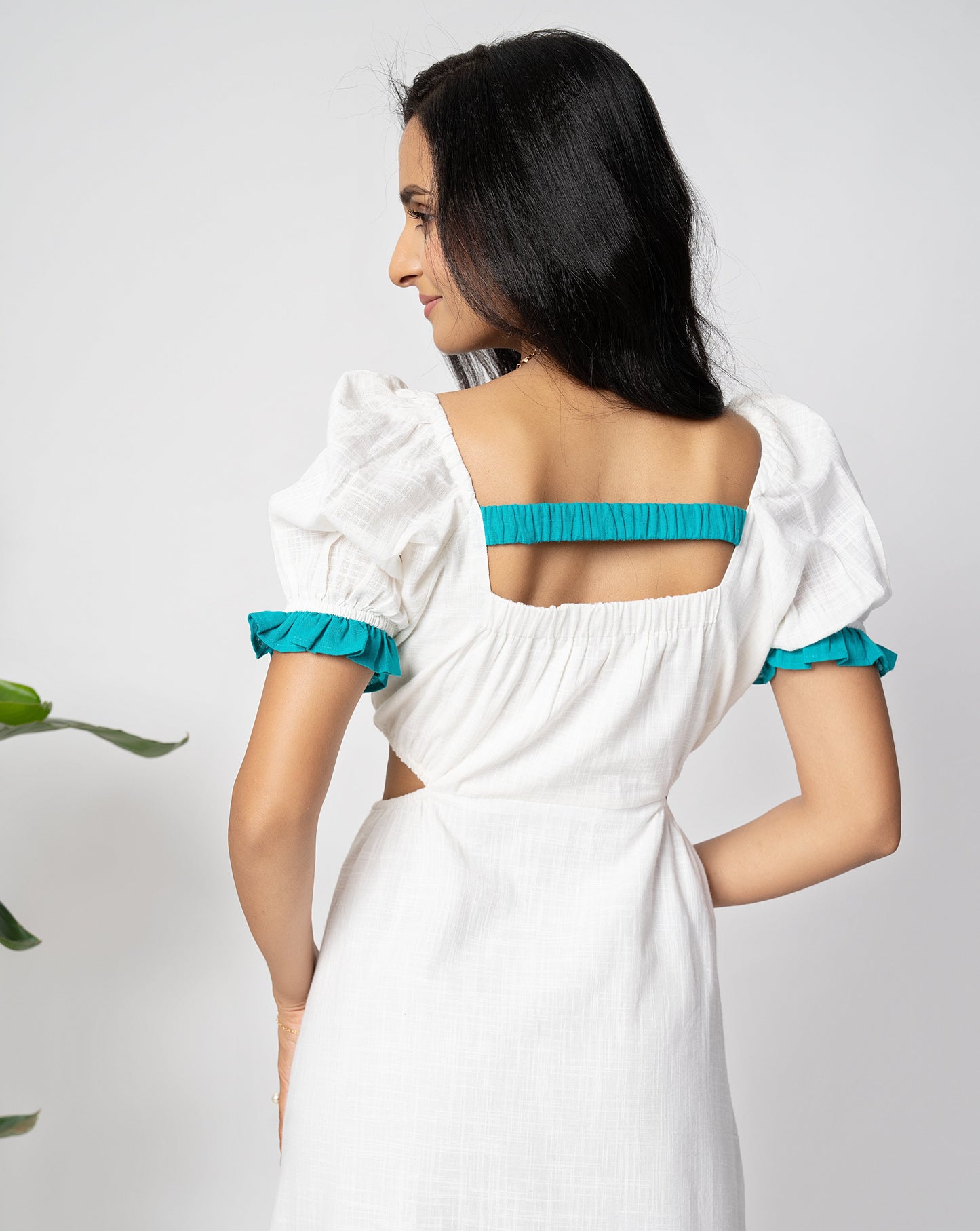 Crystal White Long Dress
