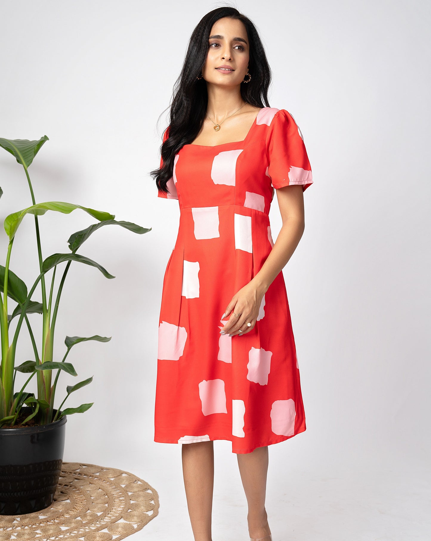 Crimson Red Short Dress