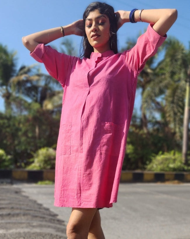 Petal Pink Short Dress