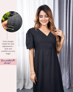 Black Swan Cotton Short Dress