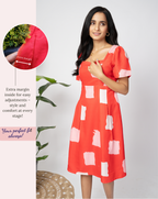 Crimson Red Short Dress