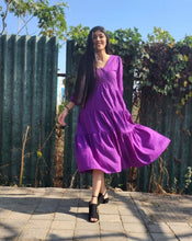 Load image into Gallery viewer, Khaadi long dress purple

