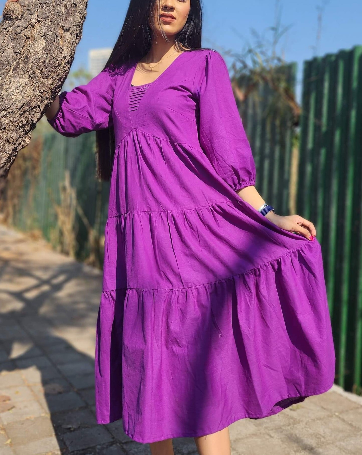 In My Flow Dress-Purple