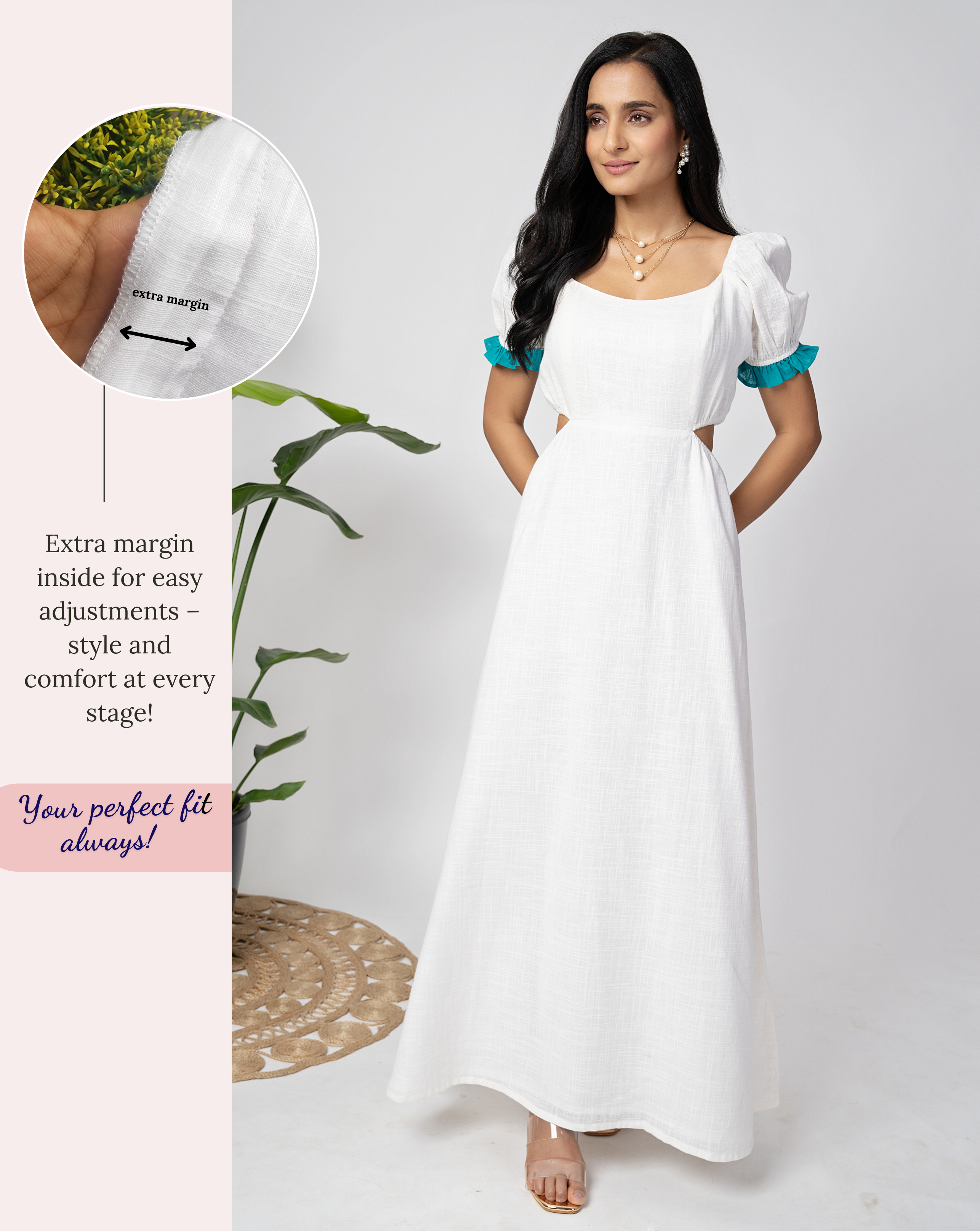 Crystal White Long Dress