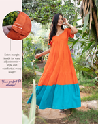 Sunset Blue Long Dress