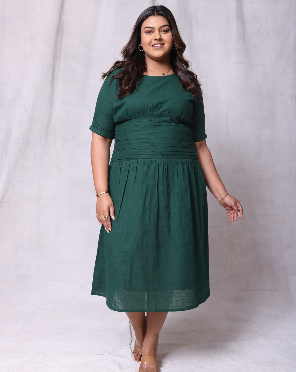 Green Unrushed Dress