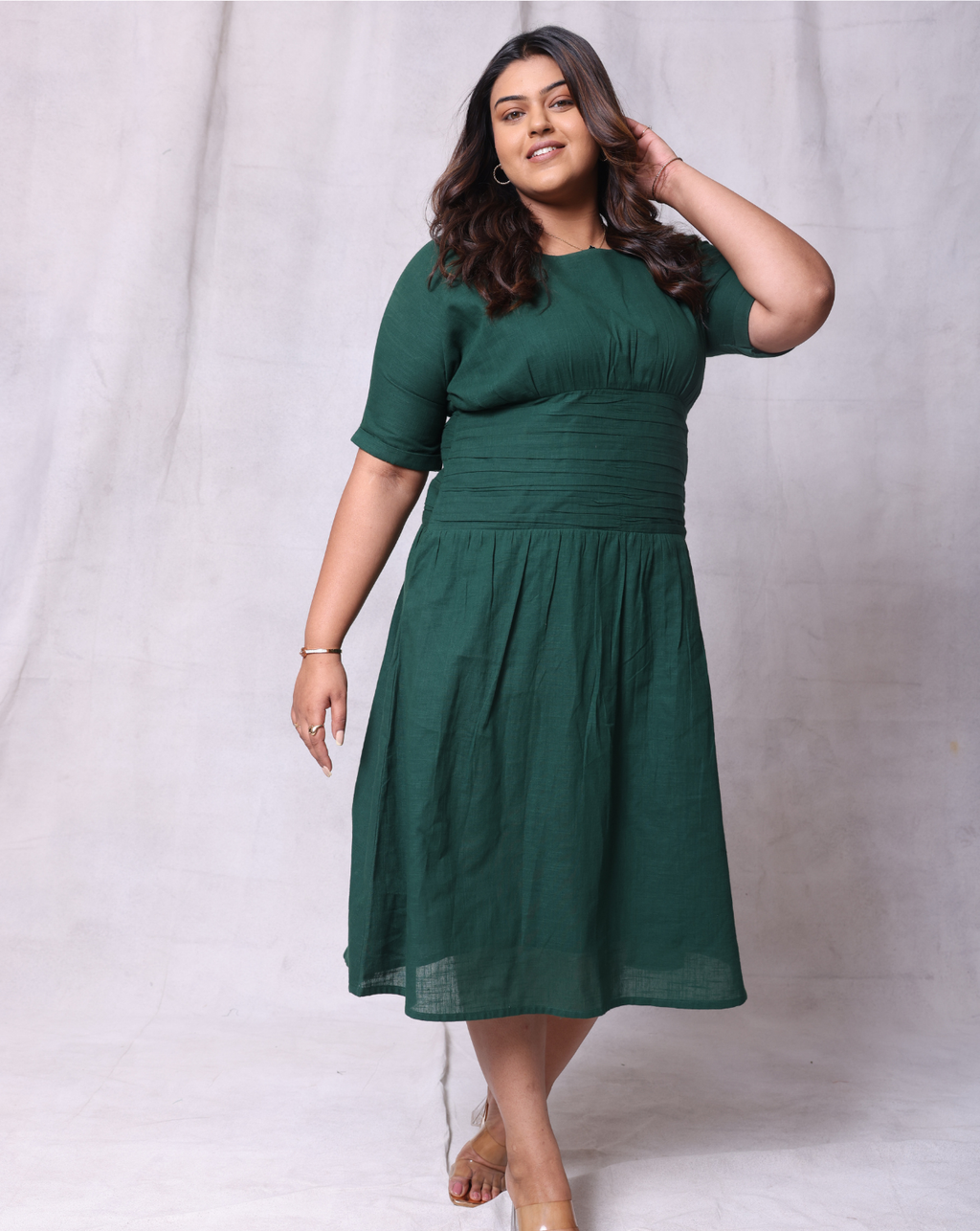 Green Unrushed Dress
