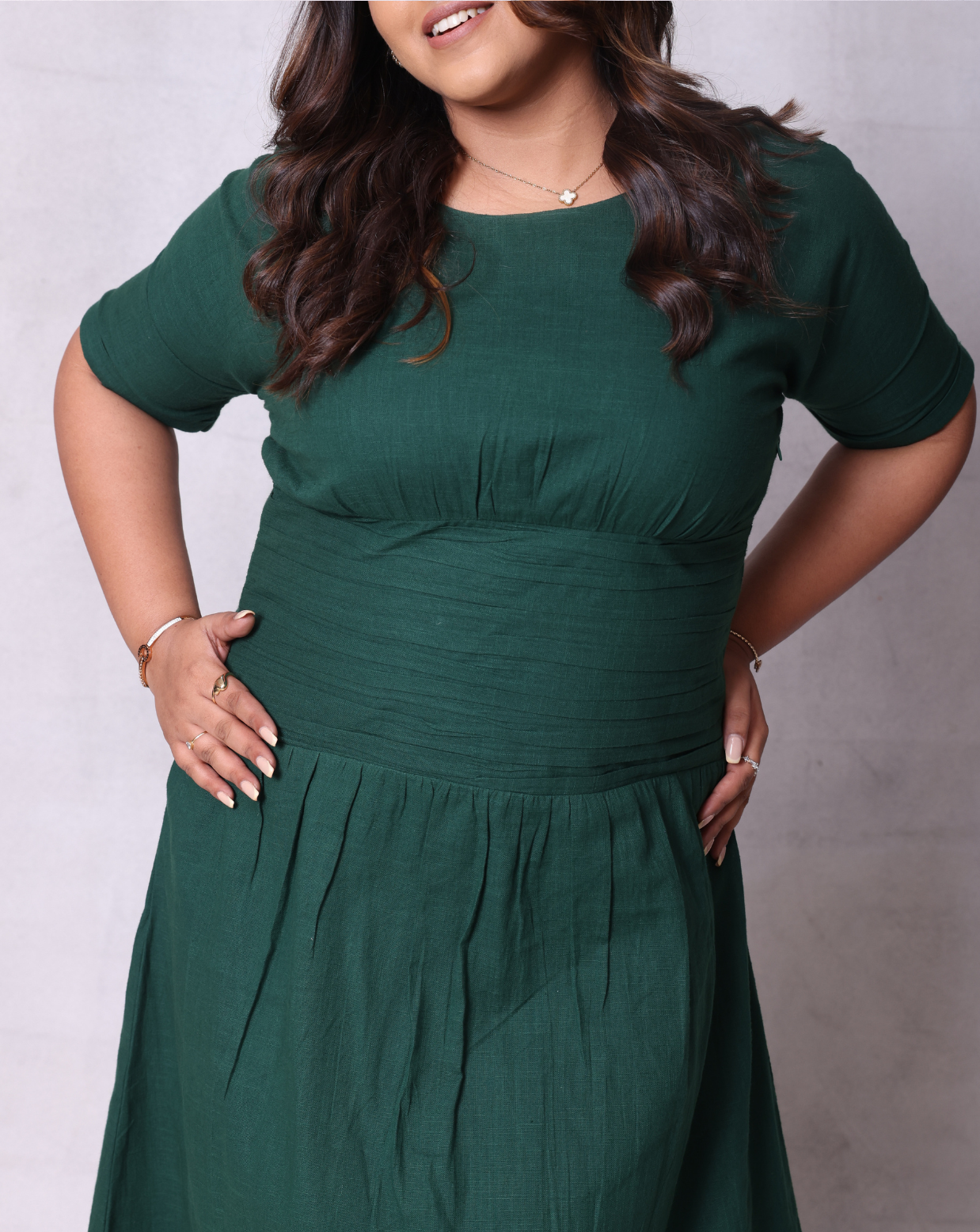 Green Unrushed Dress