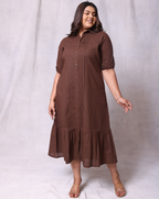 The Ease Dress-Cocoa