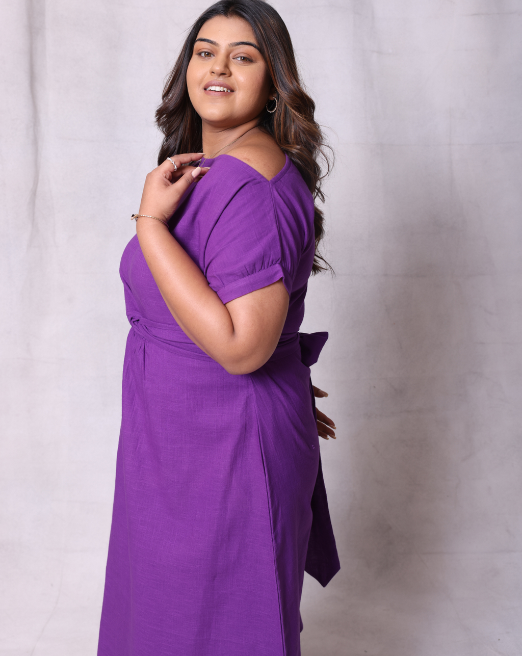 In My Own Skin Dress-Purple