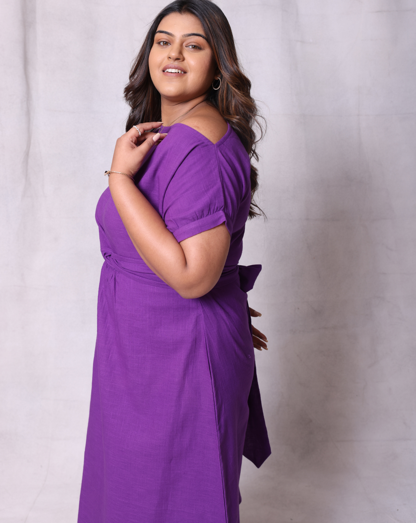 In My Own Skin Dress-Purple