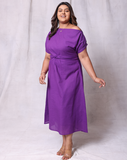 In My Own Skin Dress-Purple