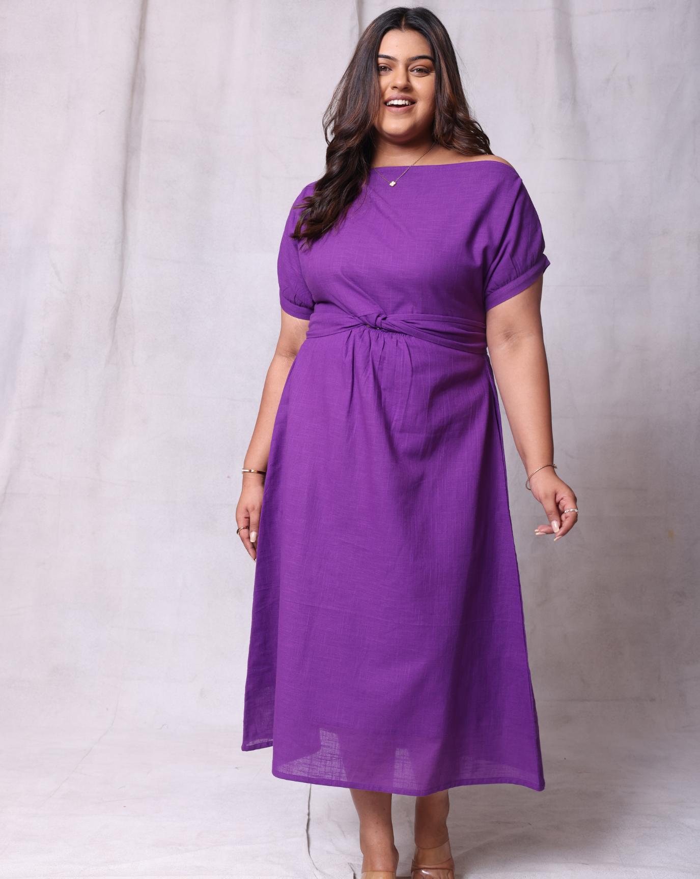 In My Own Skin Dress-Purple