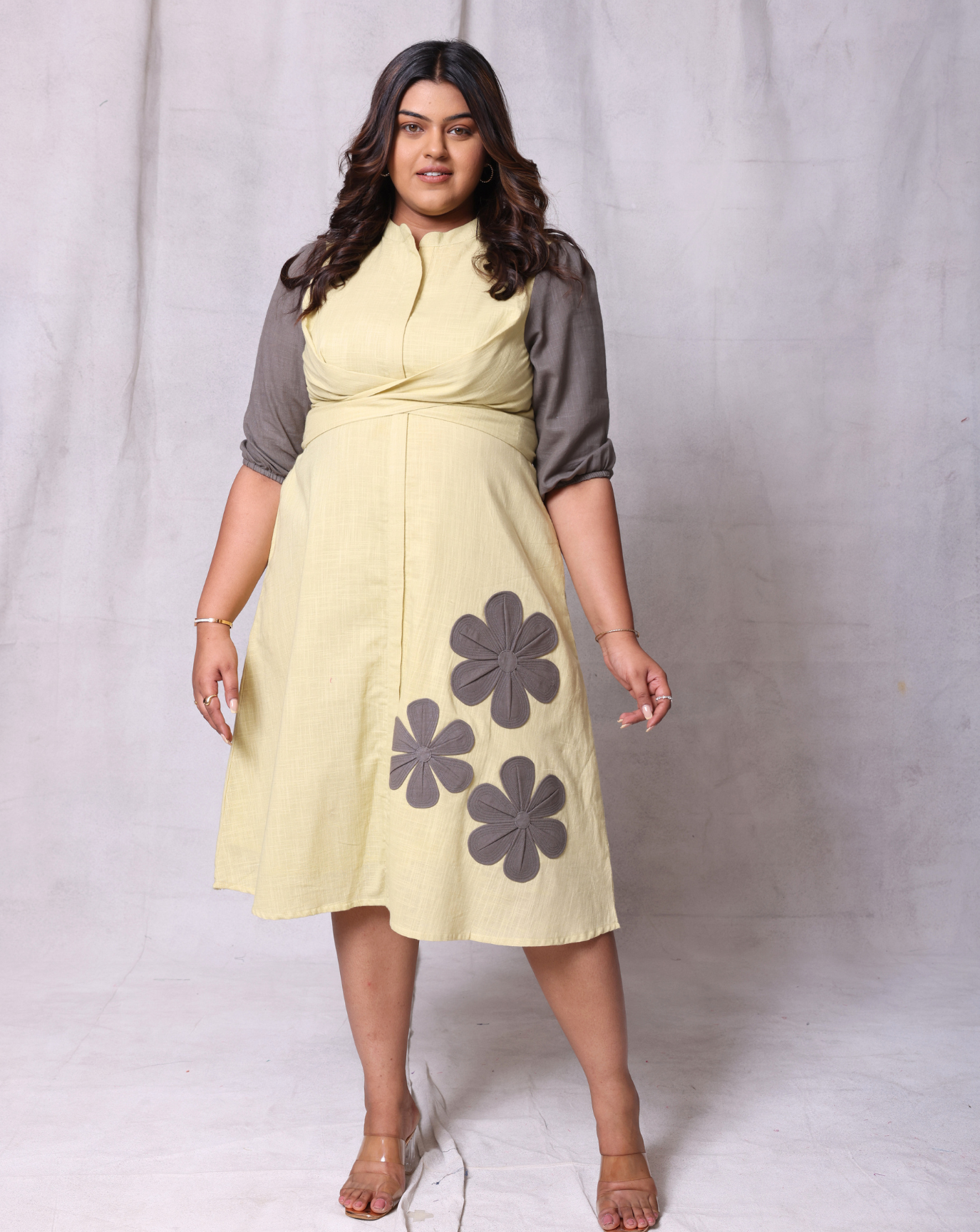 Yellow Bloom Short Dress
