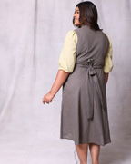 Gray Bloom Short Dress
