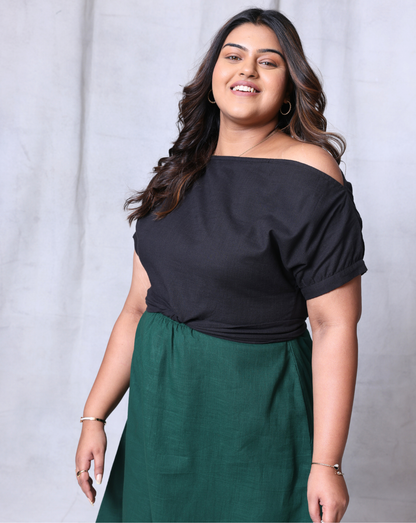 Green Rooted Midi Dress