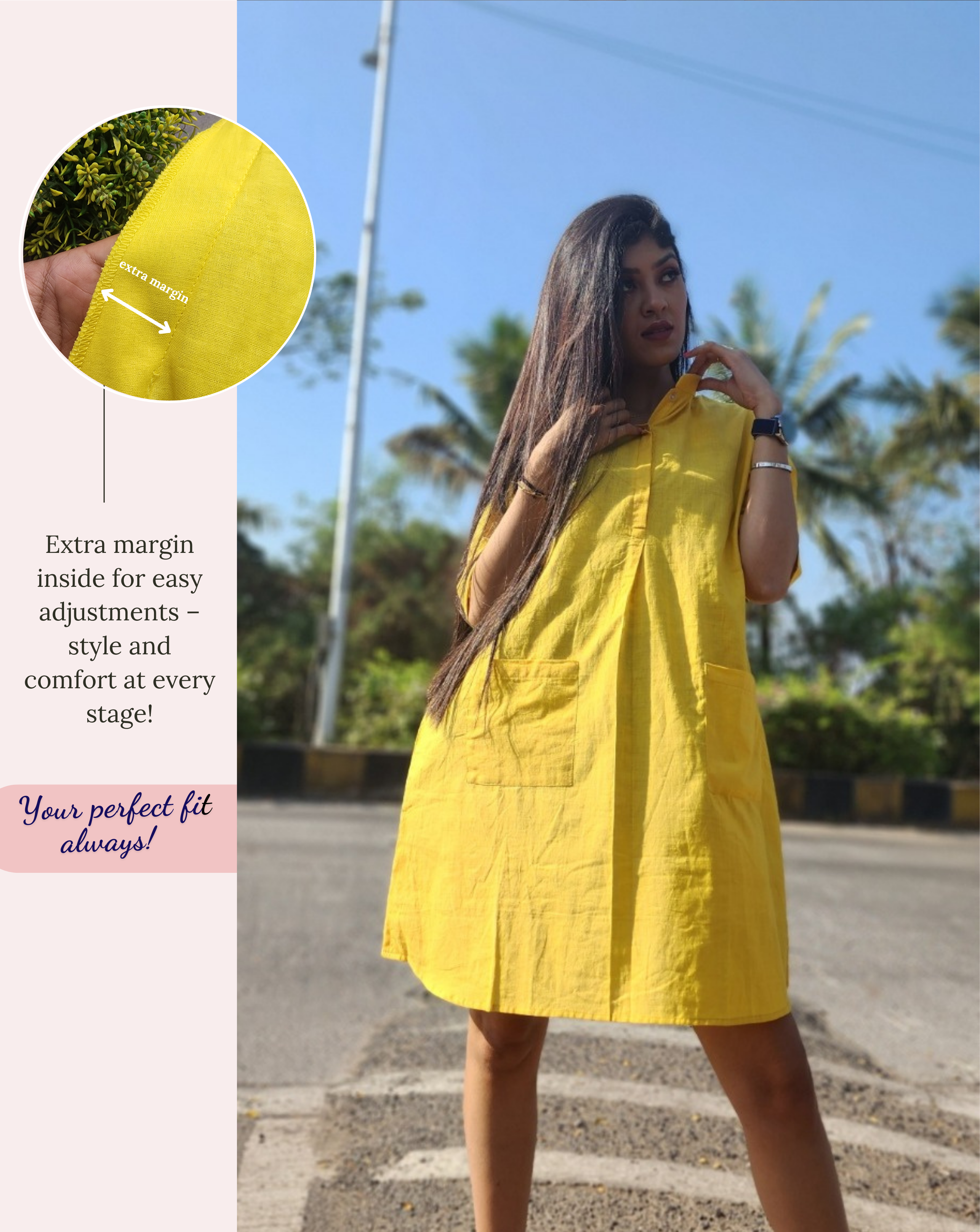 Golden Yellow Short Dress