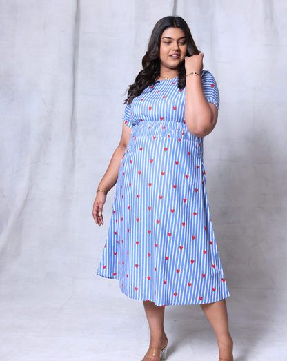 Love Blue Midi Dress