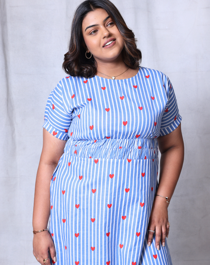 Love Blue Midi Dress