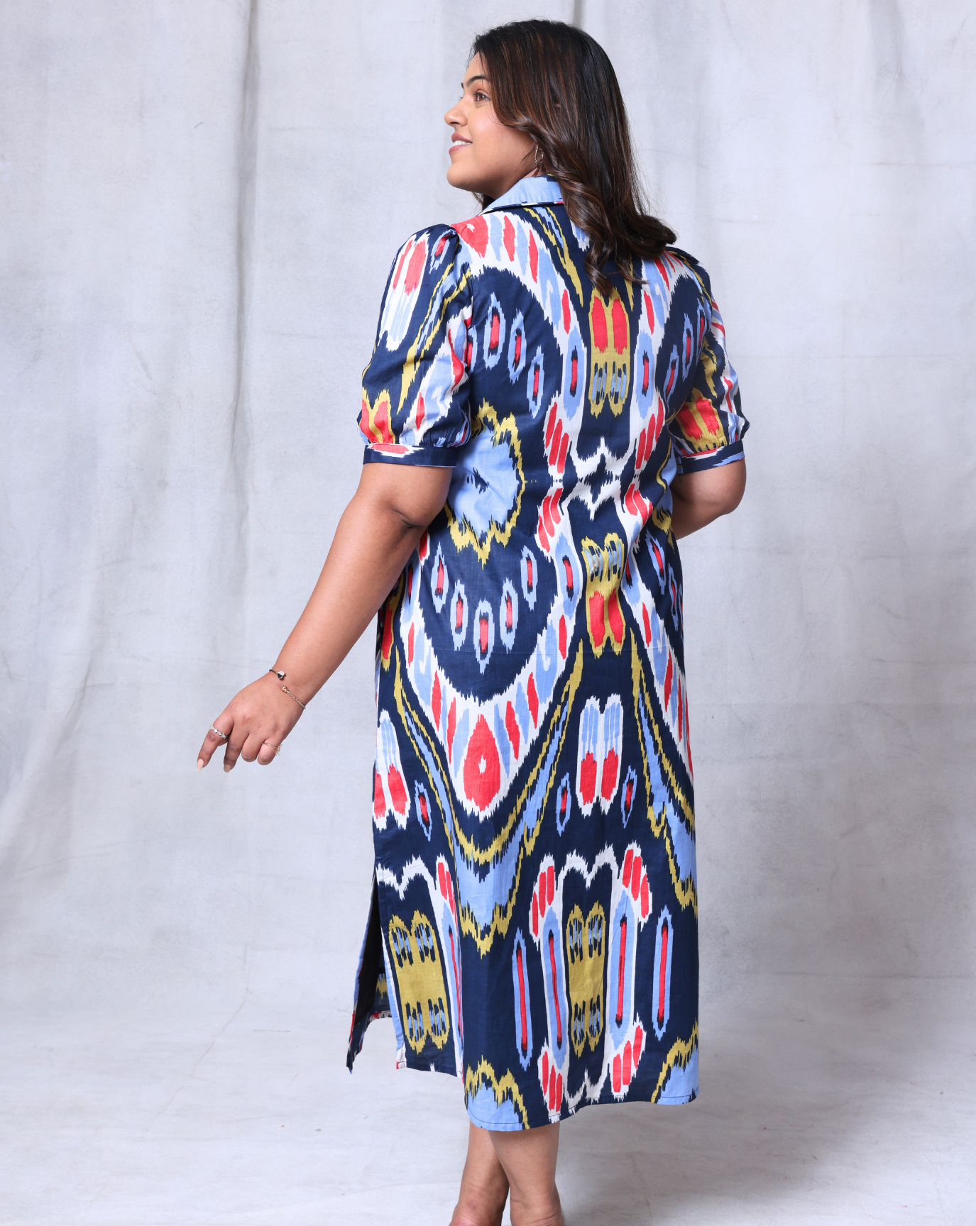 Free Spirit Long Dress-Indigo
