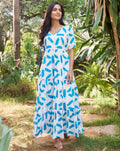 Feather Cotton Long Dress