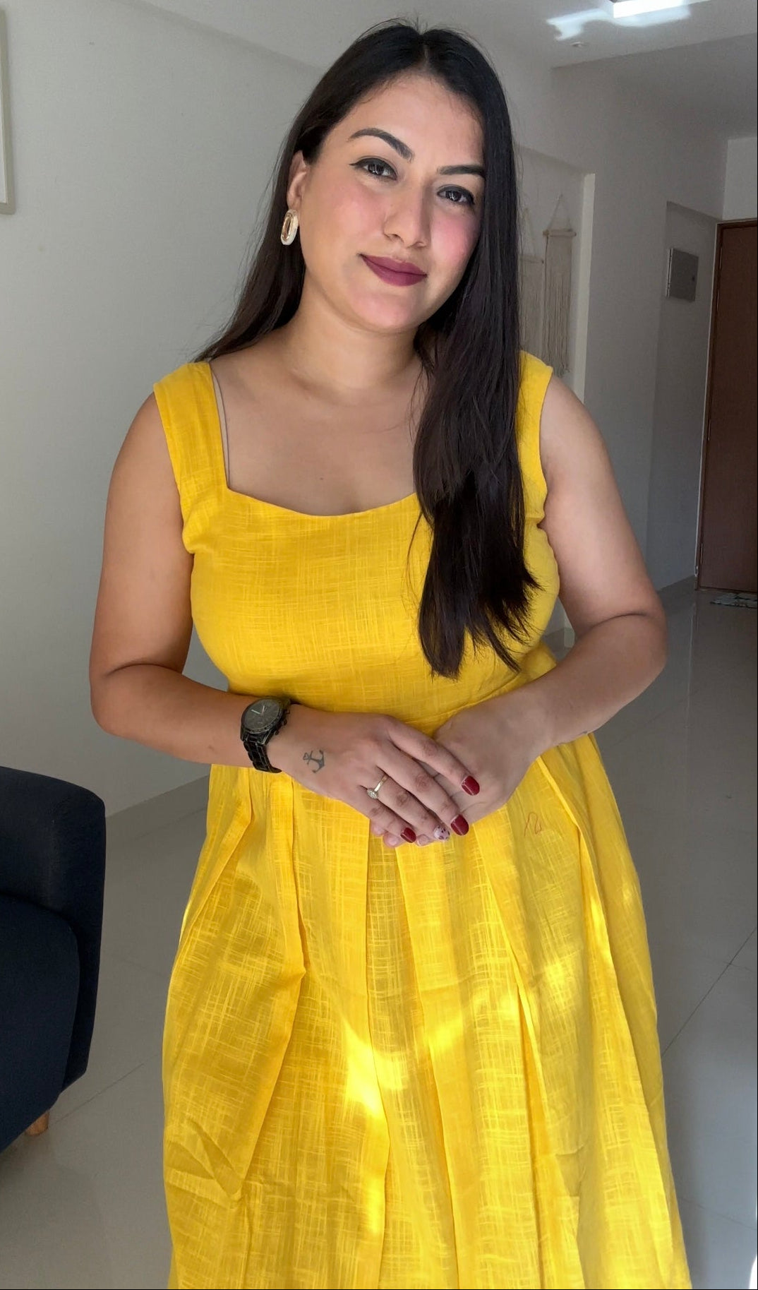 Yellow Bliss Linen Dress