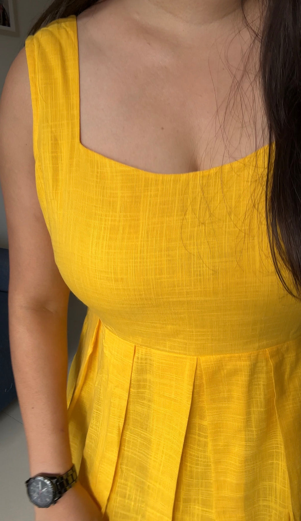 Yellow Bliss Linen Dress