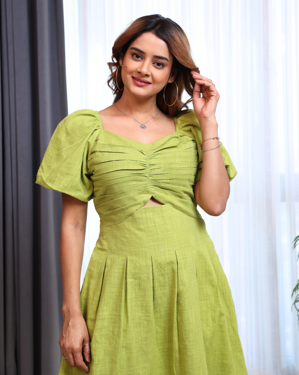 Sassy Green Short Dress