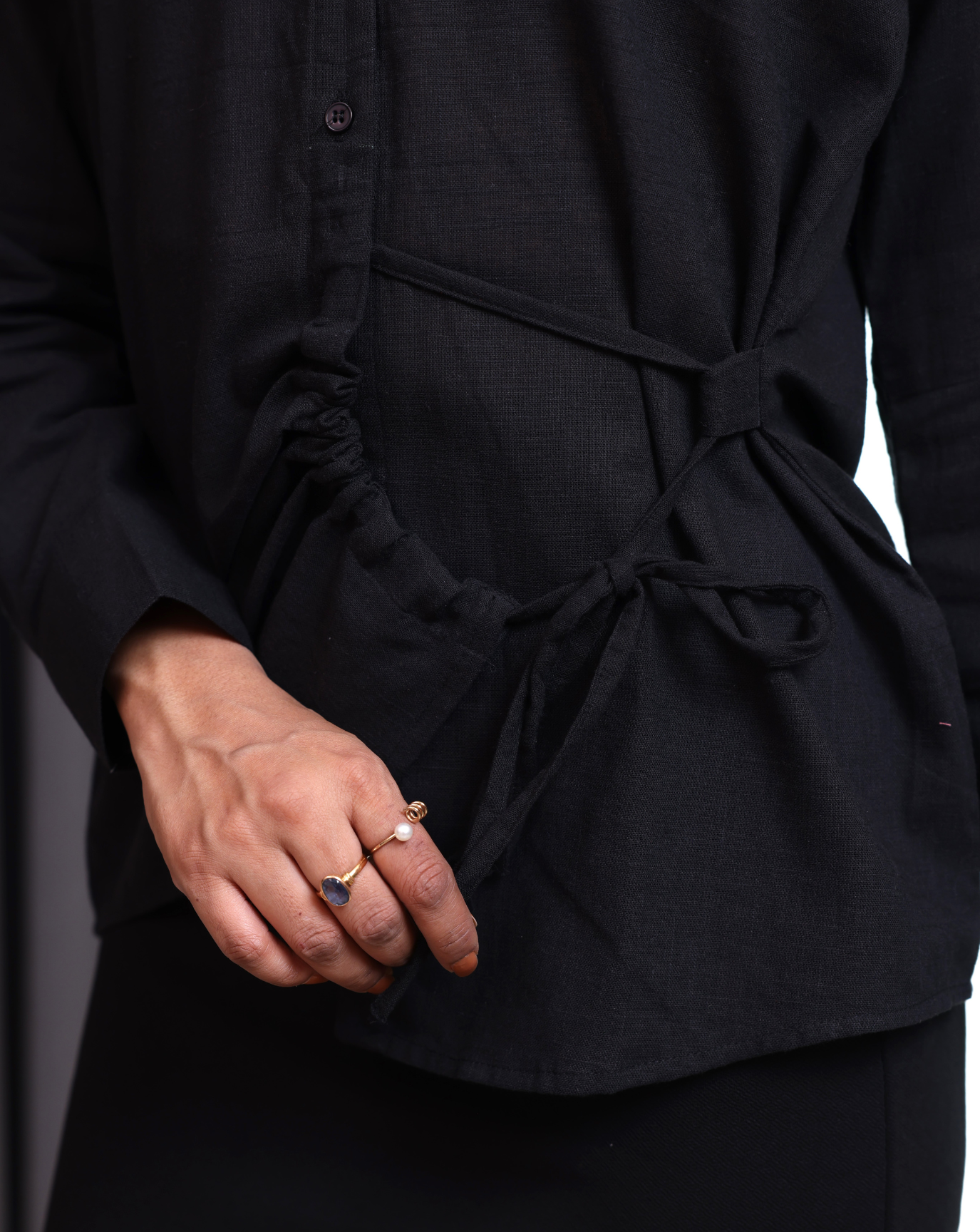 Midnight String - Linen Shirt