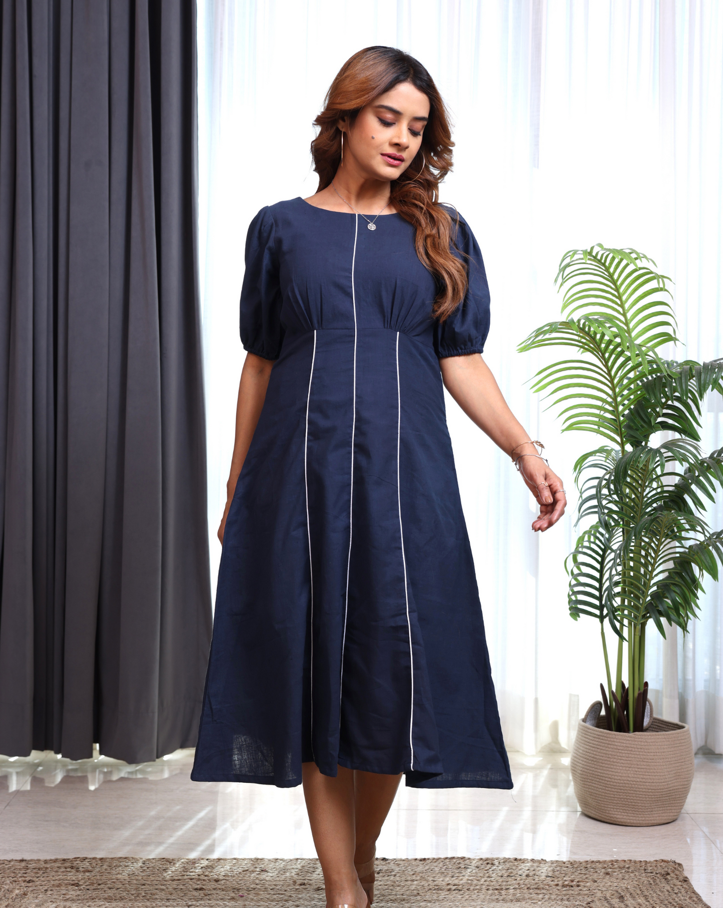 Prime Linen Midi Dress