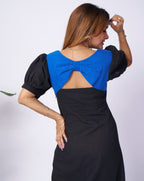 Midnite Blue Cotton Short Dress