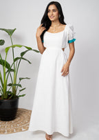 Crystal White Long Dress
