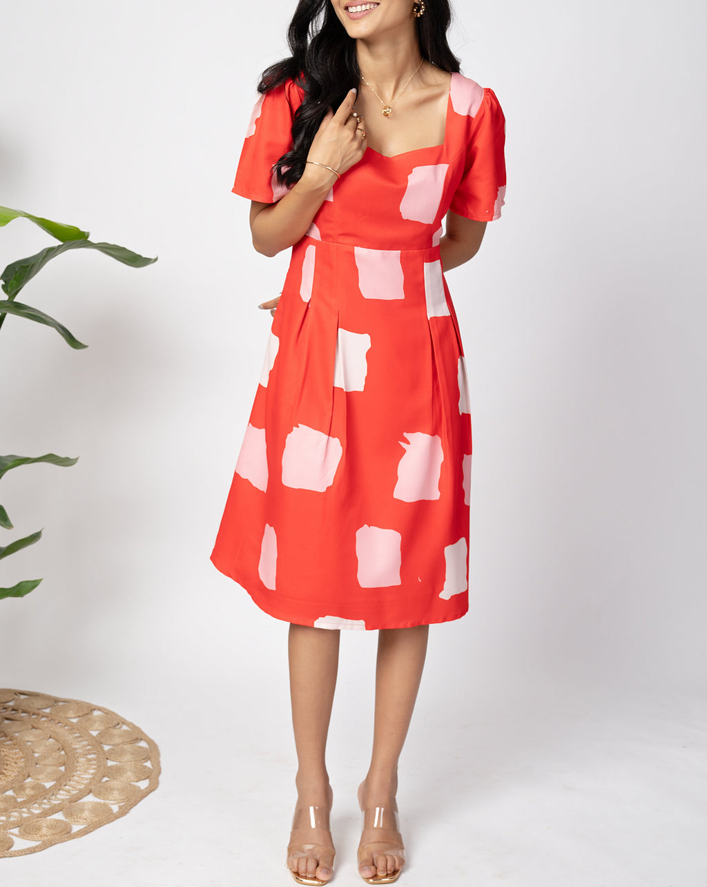 Crimson Red Short Dress