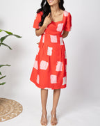 Crimson Red Short Dress