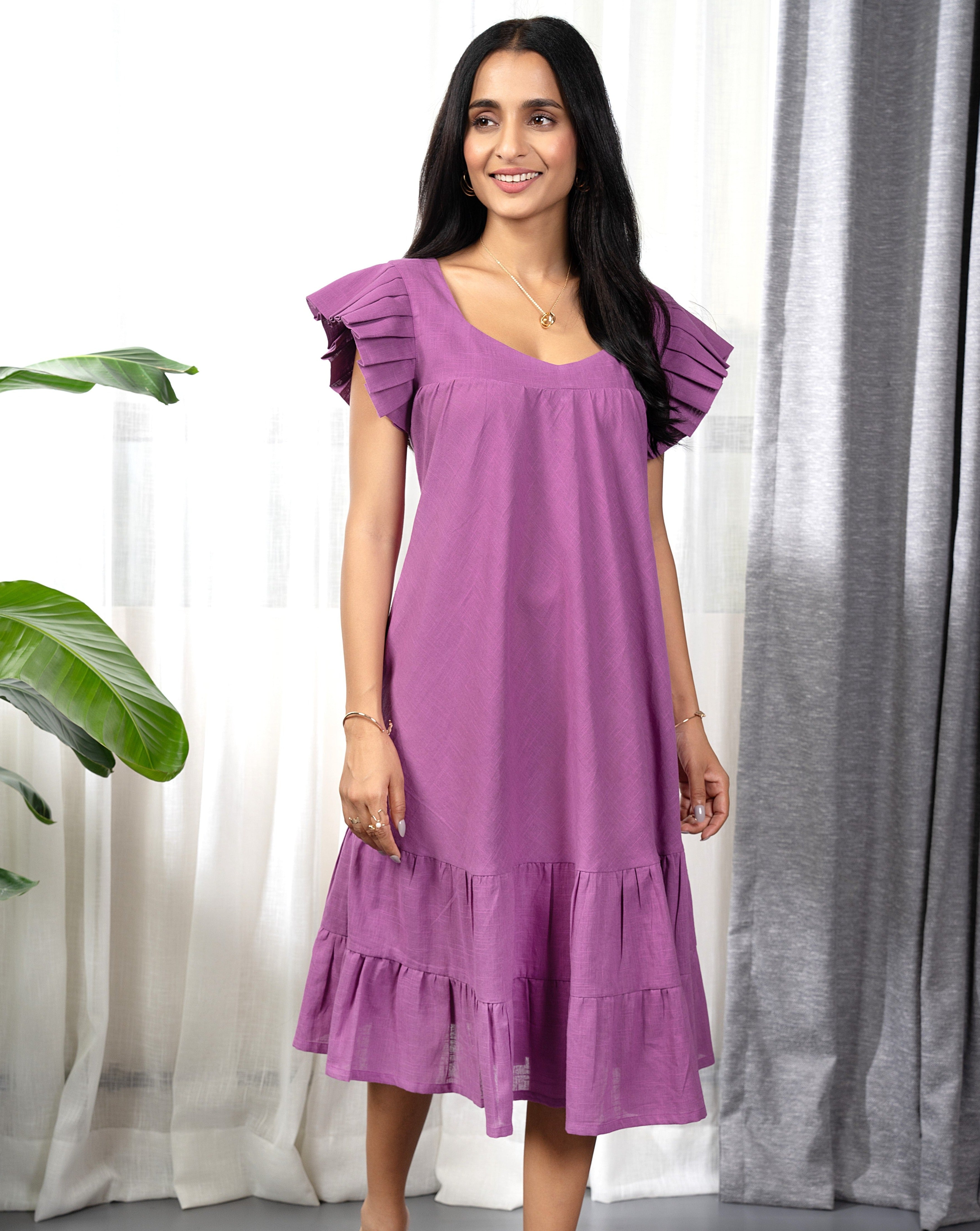 Purple Haze Midi Dress