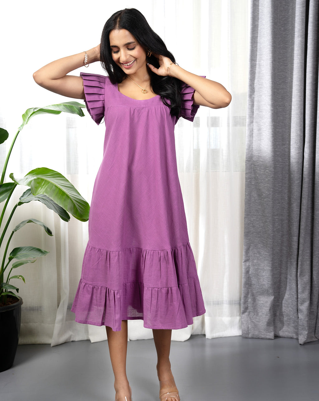 Purple Haze Midi Dress