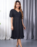 Black Swan Cotton Short Dress