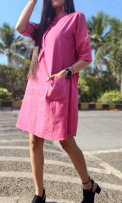 Petal Pink Short Dress