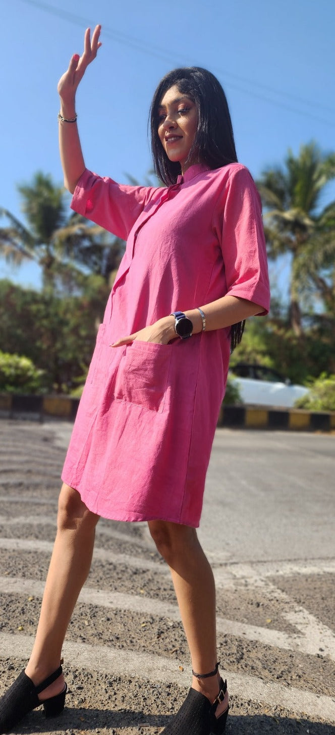 Petal Pink Short Dress
