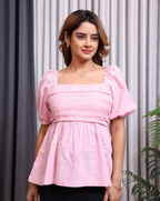Cotton Candy Peplum Top