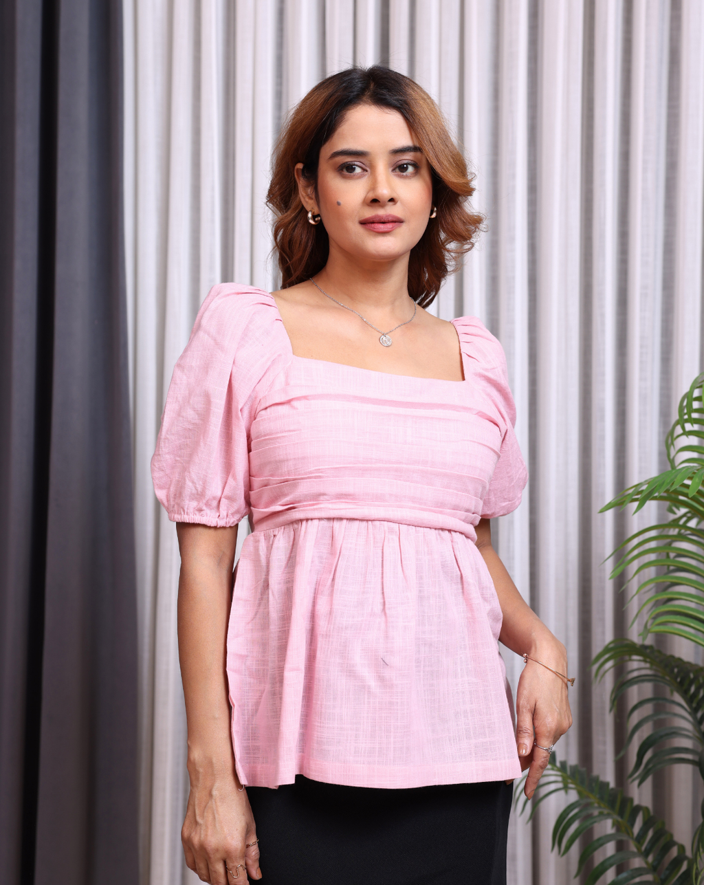 Cotton Candy Peplum Top