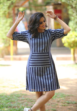 Load image into Gallery viewer, Striped Navy Dress
