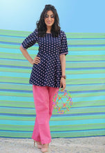 Load image into Gallery viewer, Blush Short Kurta With Pink Love Pants
